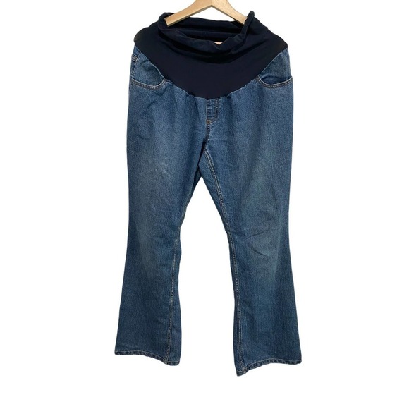 MOTHERHOOD MATERNITY - Long blue jeans, size L - Picture 1 of 4